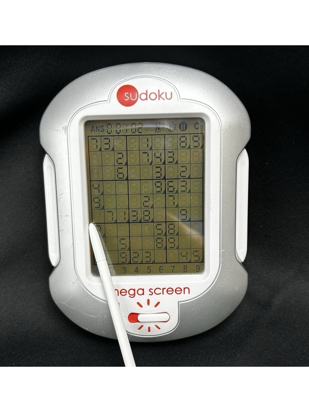 Illuminated Sudoku Mega Screen Handheld Electronic Game Techno Source 2005